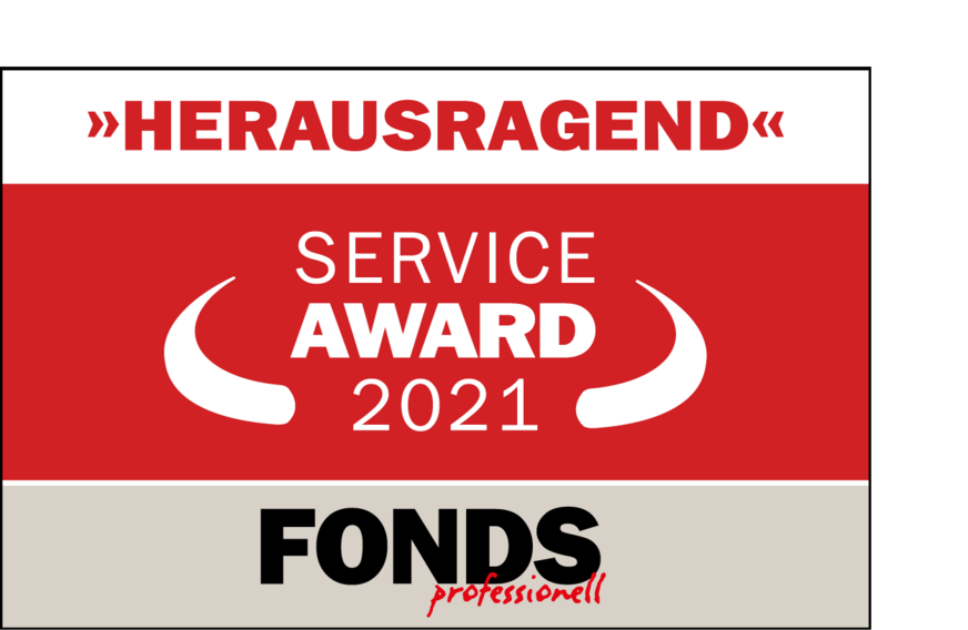 Auszeichnung "Fonds professionell Service-Award"