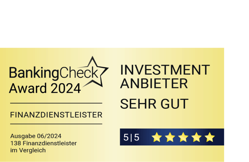 Auszeichnung "Banking Check Award"